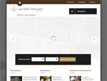 Tablet Screenshot of hoteldesharas.com